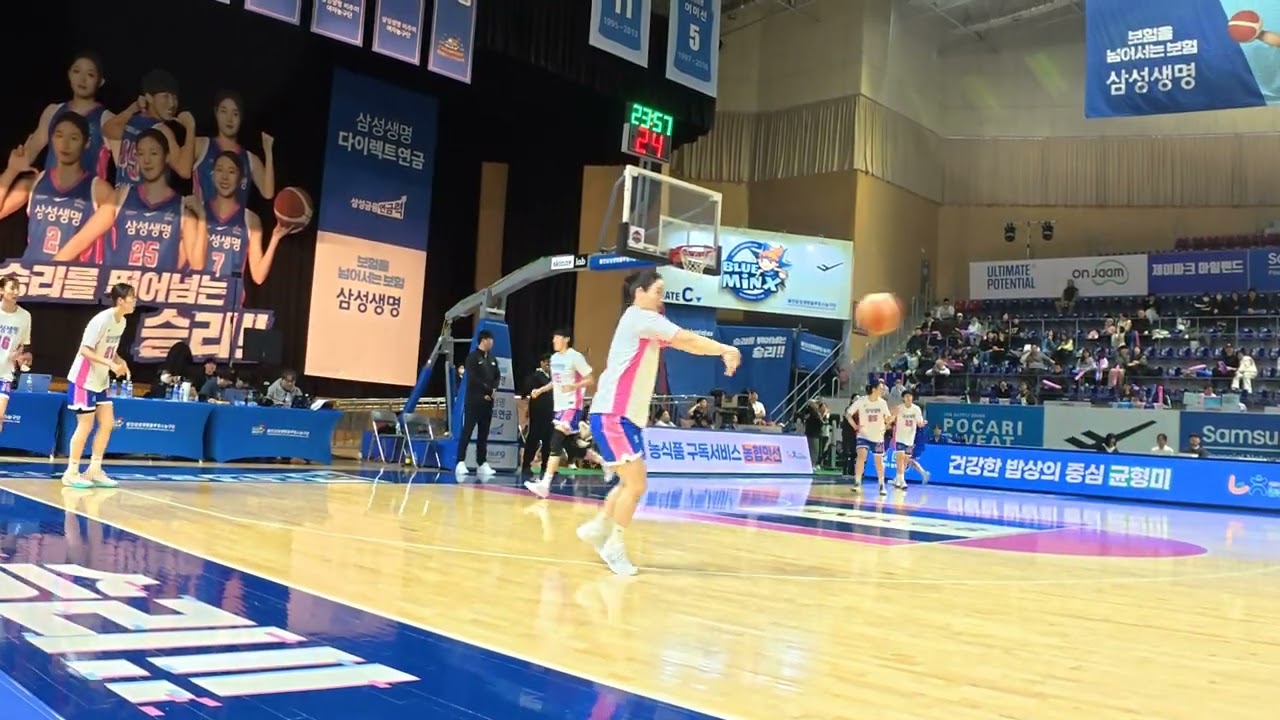 4k WKBL 용인삼성생명 홈경기 V LONG