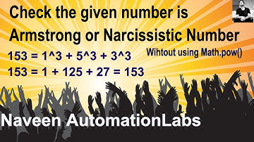 Check the given number is Armstrong or Narcissistic Number