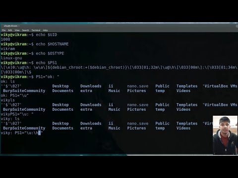 some important shell & environment variables in linux | change prompt | change command PATH in linux