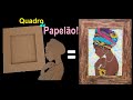 Quadro de Papelão Mulher Africana / African Woman Cardboard Frame