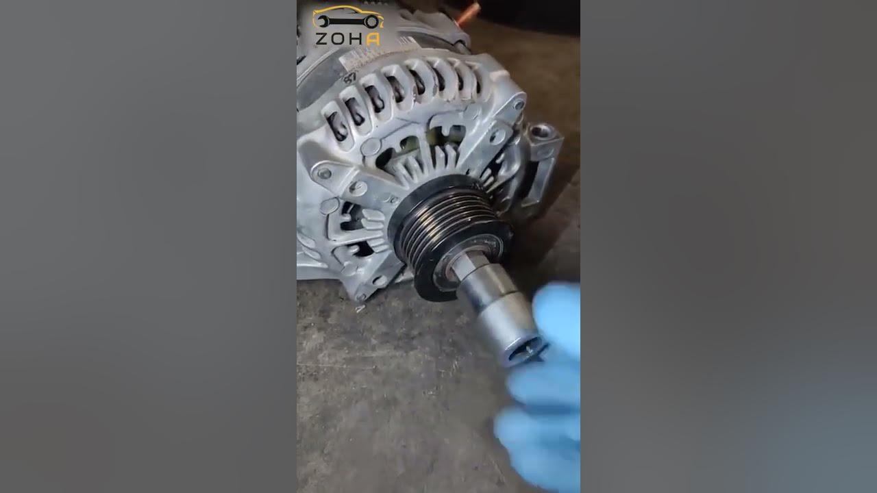 Remove alternator pulley YouTube