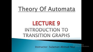 Theory of Automata and Formal Languages - Lecture 9 - Introduction to Transition Graphs