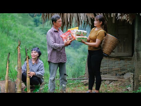   Harvesting Bamboo Shoots Meets The Old Man Who Lives Alone And A Warm Little Gift For Him Vy Farm