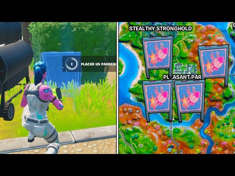 Vidéo: Explication Des Emplacements Des Panneaux D'arrêt Fortnite