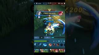 Aamon first blood #shortvideo #mobilelegends