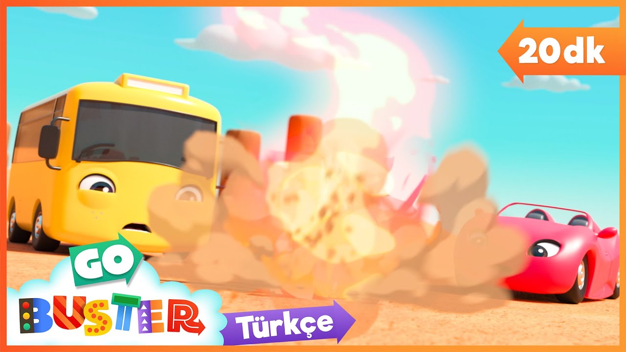 Buster ve Baba Futbol Oynuyor ⚽ Otobüsler İtfaiye Araçlarına Karşı 🚒 Go Buster - Çizgi Filmler