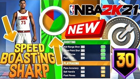 I MADE A SPEEDBOOSTING SHARP DEMIGOD ON NBA 2K21. BEST NBA 2K21 GUARD BUILD!