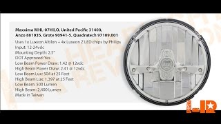 United Pacific 31400 Demo and Review (7 Inch Round LED Headlights Shootout 1of 12) The Best 7 Round Led Headlight Shootout Test Ever Headlight Revolution