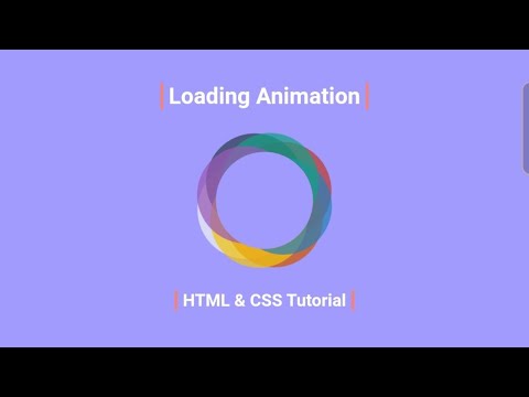 HTML CSS Loading Animation Tutorial | @codecompanion93