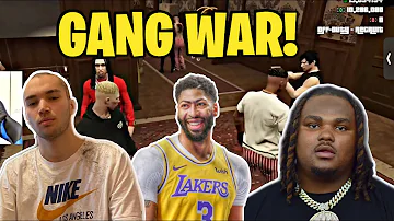 Adin Ross and Anthony Davis Huge GANG WAR With TEE GRIZZLEY! GTA RP (Extremely Funny)