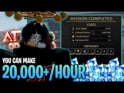 *TOP* 5 METHODS To GRIND For GEMS In ROBLOX Attack On Titan Revolution!