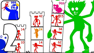 STICK WAR HERO TOWER DEFENSE : Walkthrough Gameplay Part 2 - Tutorial Levels 62-75 (Android,iOS)