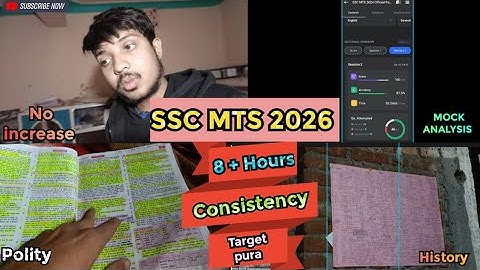 SSC MTS DAILY VLOG 📚 MOCK TEST DETAIL ANALYSIS ✅  #youtubevideo  