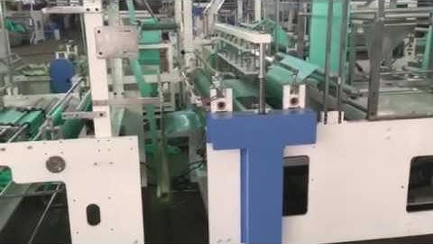 Automatic double folds and C fold garbage bag making machine