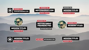 Minimal Titles Premiere Pro Templates