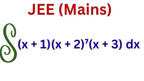 #jeemains #jeeadvanced #calculus #integration 