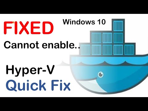 FIXED: Docker cannot enable Hyper-V Windows | Enable CC in the video