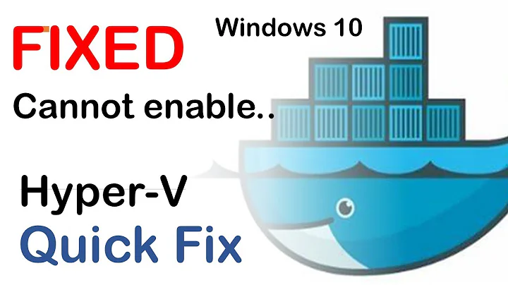FIXED: Docker cannot enable Hyper-V Windows | Enable CC in the video
