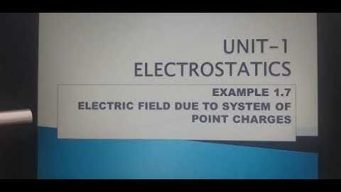 +2 physics unit 1-Electrostatics (Example 1.7)