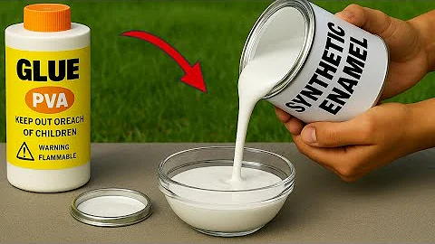 Nobody knows that mixing SYNTHETIC ENAMEL with PVA GLUE reveals a powerful formula!