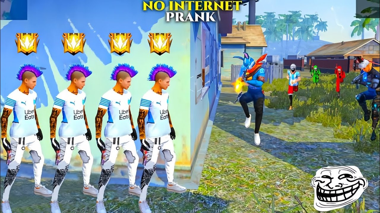 No Internet Prank 🤣 | FREE FIRE FUNNY GAMEPLAY | THOR FF 990