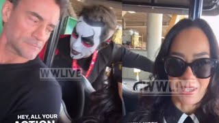 Danhausen curse threat CM Punk & Aj Lee over human monies at Comic Con - WWE RAW & SMACKDOWN 