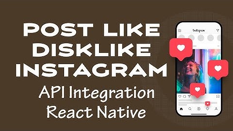 Integrate Post Like Dislike Rest Api same as instagram in React Native #nodejs #instagram