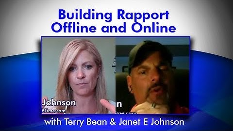 55 - Building Rapport Offline and Online with Terry Bean & Janet E Johnson - Business Growth Time