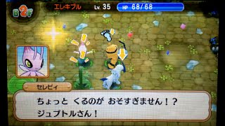 【3DS】ポケモン超不思議のダンジョン　ジュプトルとピンクセレビィ【ポケダン】