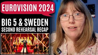 The Big 5 & Sweden's Second Rehearsals Recap - Eurovision 2024