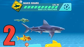 HUNGRY SHARK EVOLUTION Walkthrough Gameplay Part 2 - Mako Shark