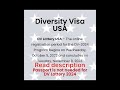 Diversity Visa USA DV Lottery USA #usa #usavisa