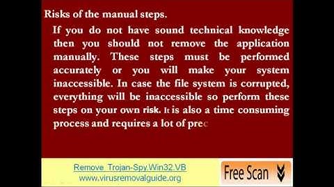 Complete Tutorial Guide to Remove Trojan-Spy.Win32.VB From PC
