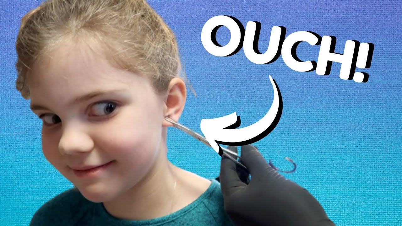 7 Year Old Gets Her Ears Pierced Youtube