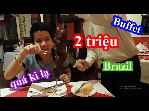 Quá bất ngờ với cách ăn Buffet không biết món ăn tiếp theo là gì | Buffet của vũ công samba Brazil