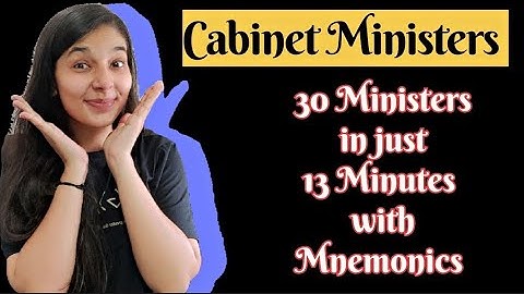 Cabinet Ministers 3.0 | Modi Cabinet with Memory Hints | IBPS CLERK | SSC | कैबिनेट मंत्री 3.0