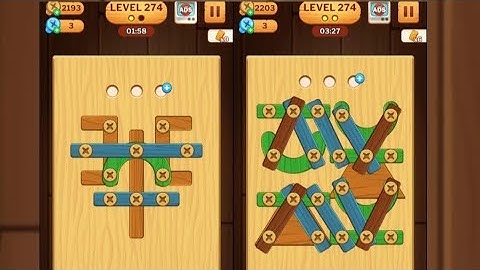 Screw Puzzle: Wood Nut & Bolt - Level 274