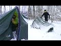 Zimowy biwak w namiocie (pierwszy kontakt)