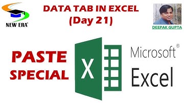 Excel By Deepak Gupta Day-21|| PASTE SPAECIAL||
