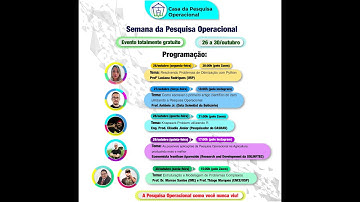 1ª Palestra da Semana da Pesquisa Operacional: Resolvendo Problemas de Otimização com Python