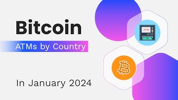 Bitcoin ATMs by Countries Worldwide in January 2024 #crypto #statistics #data