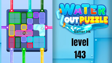 Water out puzzle level 143 Walkthrough Solution 