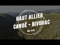 canoë bivouac sur le haut allier