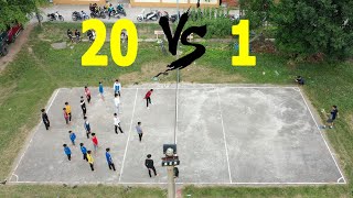 1 Chấp 20 Thử Thách Bóng Chuyền  | 1 vs 20 Volleyball Challenge screenshot 5