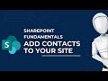 Add Contacts/Roster to Your Site (People Web Part) | Microsoft SharePoint Fundamentals