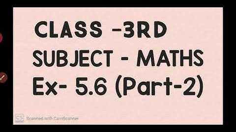 3rd(Maths) Ch-5( Division)  Ex. - 5.6 [Part- 2]  by Miss Sonia Goyal