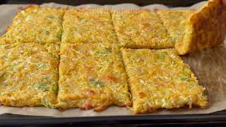 Better than pizza! Healthy, delicious recipe with oatmeal, cabbage and carrots. Clean eating.