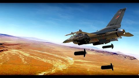 DCS WORLD : F-16C Viper  drop  CBU97  bomb