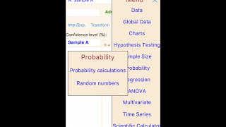 StatSuite iOS (iPhone, iPad). English.  Generating random numbers screenshot 4