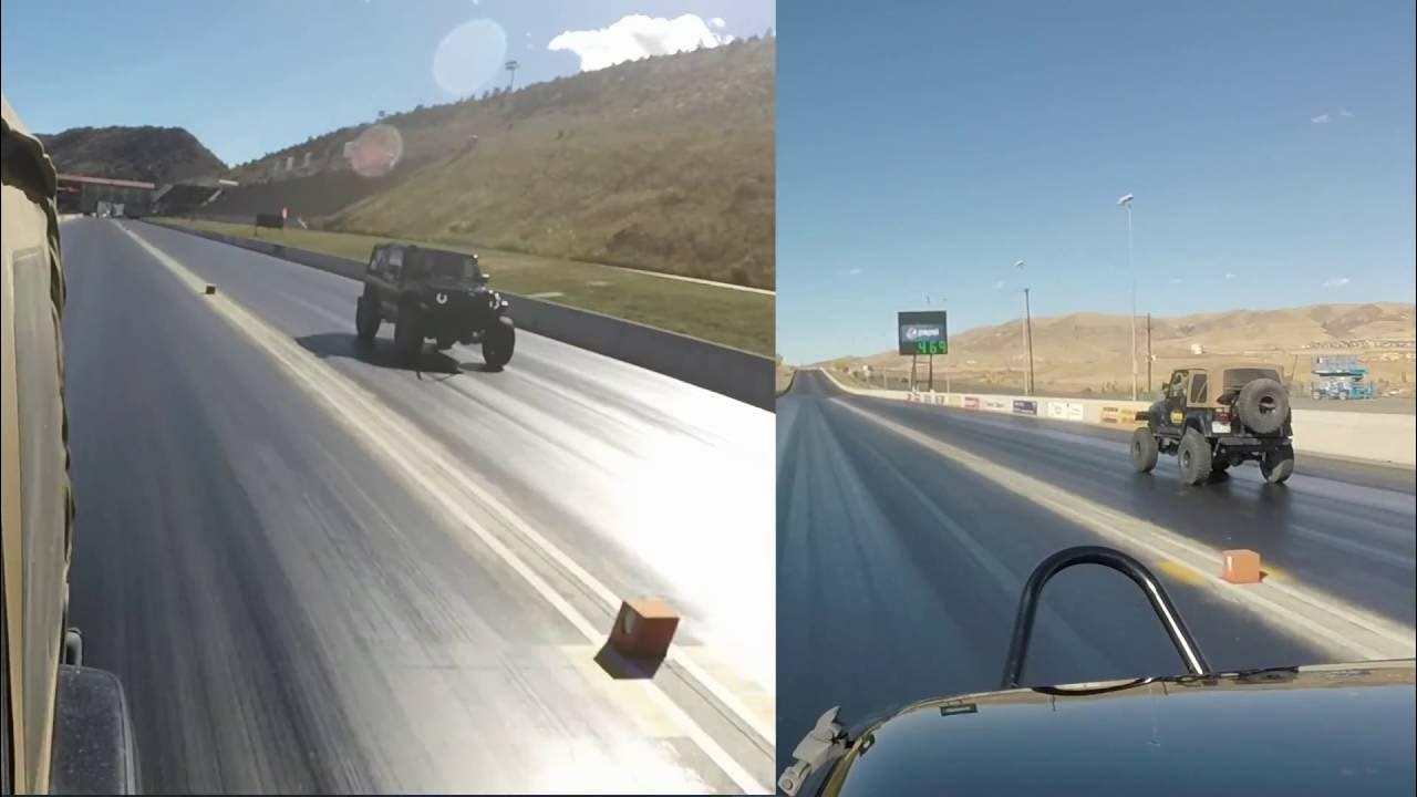 Supercharged Jeep Wrangler 4.0 vs Stock 3.6 - YouTube